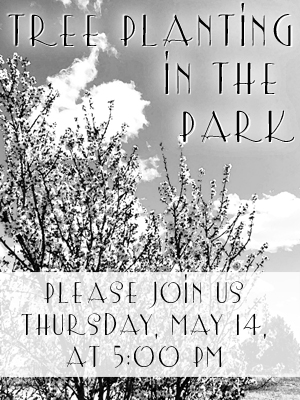 Tree planting in the park flyer image